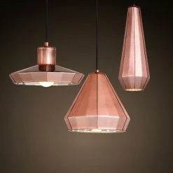Staunton And Henry Lighting Geometric Copper Pendant Light