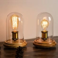 Staunton And Henry Lighting Vintage Brass Edison Bulb Table Lamp