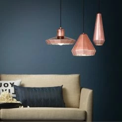 Staunton And Henry Lighting Geometric Copper Pendant Light