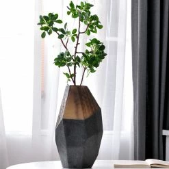 Staunton And Henry Modern Abstract Blue Glass Vase