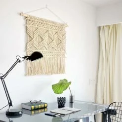 Staunton And Henry Off White Woven Wall Hanging Tapestry