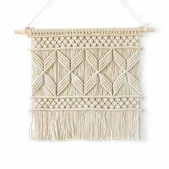 Staunton And Henry Off White Woven Wall Hanging Tapestry