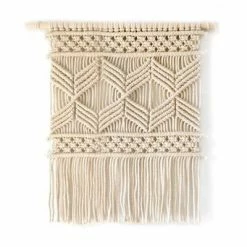 Staunton And Henry Off White Woven Wall Hanging Tapestry
