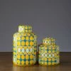 Staunton And Henry Yellow Urn Vases Home Accessories