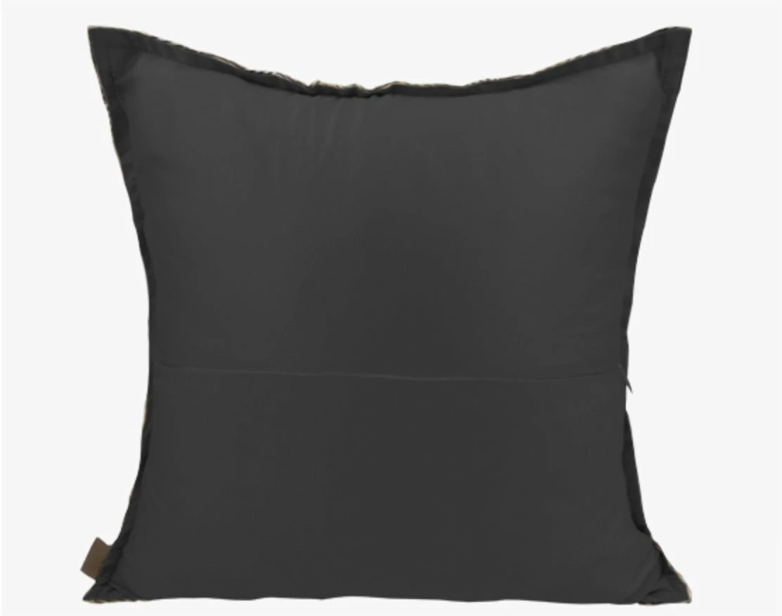 Staunton And Henry Modern Gold And Black Throw Cushion Home Accessories