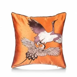 Staunton And Henry Home Accessories Oriental Birds Throw Cushion