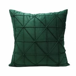 Staunton And Henry Home Accessories Emerald Green Geometric Throw Cushion