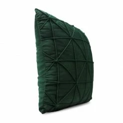 Staunton And Henry Home Accessories Emerald Green Geometric Throw Cushion