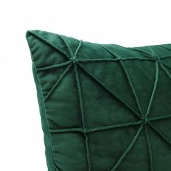 Staunton And Henry Home Accessories Emerald Green Geometric Throw Cushion
