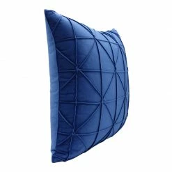 Staunton And Henry Sapphire Blue Geometric Throw Cushion Home Accessories