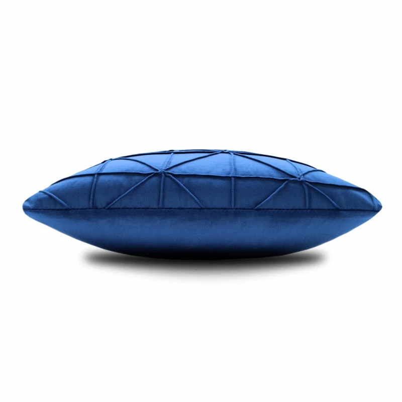 Staunton And Henry Sapphire Blue Geometric Throw Cushion Home Accessories