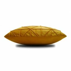 Staunton And Henry Golden Yellow Geometric Throw Cushion Home Accessories