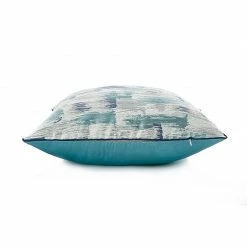 Staunton And Henry Turquoise And Blue Abstract Throw Cushion Home Accessories