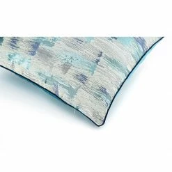 Staunton And Henry Turquoise And Blue Abstract Throw Cushion Home Accessories