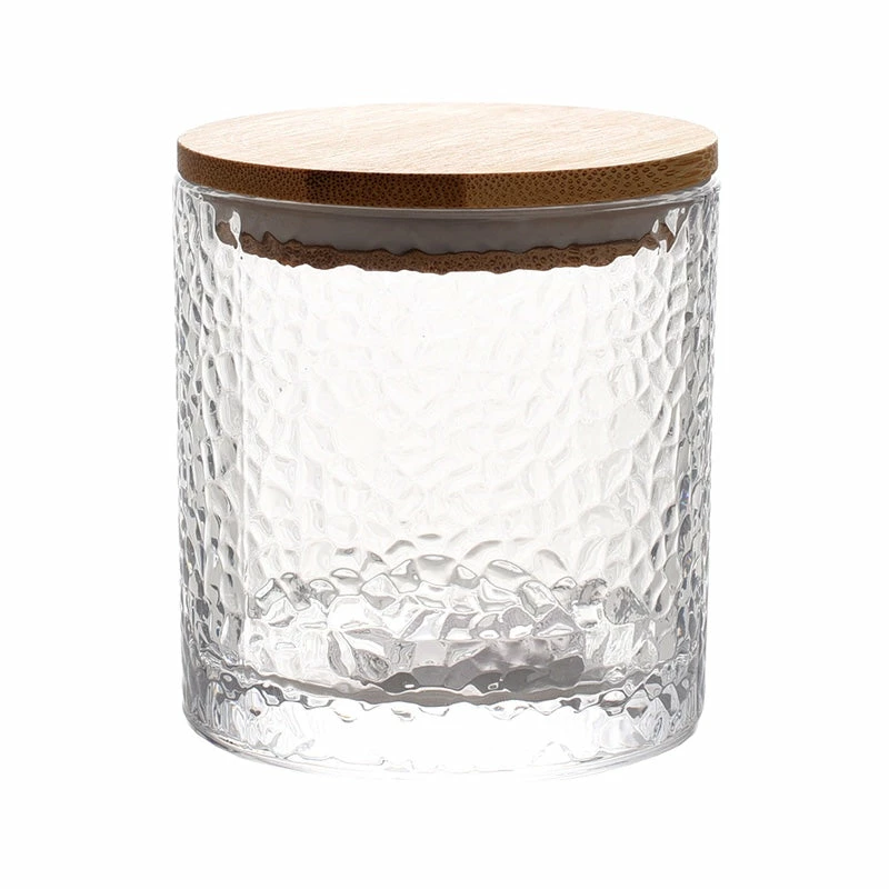 Staunton And Henry Dimpled Glass Kitchen Condiment Jar
