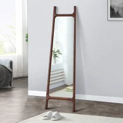 Staunton And Henry Modern Oriental Solid Wood Standing Mirror Furniture