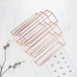 Staunton And Henry Gold Hexagon Wine Rack