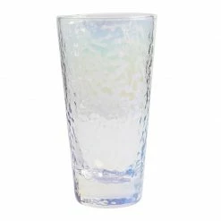 Staunton And Henry Dimpled Pearlescent Glass Tumbler - Set Of 4