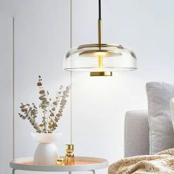 Staunton And Henry Future Deco Brass And Glass Ceiling Light Lighting