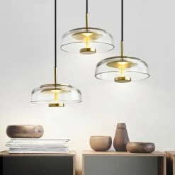 Staunton And Henry Future Deco Brass And Glass Ceiling Light Lighting