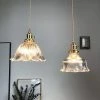Staunton And Henry Vintage Glass Blossom Shape Pendant Light Lighting