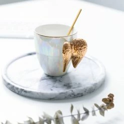 Staunton And Henry Kitchen Pearlescent Angel Wings Coffee Mug