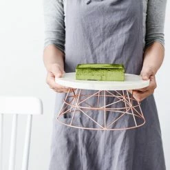 Staunton And Henry Modern White Marble Cake Stand