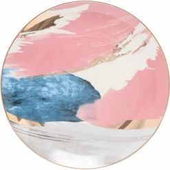 Staunton And Henry Modern Abstract Pastel Plates