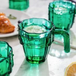 Staunton And Henry Green Cactus Glasses - Set Of 6 Kitchen