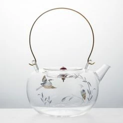 Staunton And Henry Kitchen Japanese Glass Tea Pot With Gold Detail