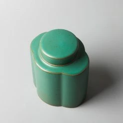 Staunton And Henry Kitchen Jade Green Oriental Tea Canister
