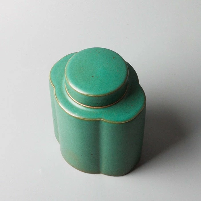 Staunton And Henry Kitchen Jade Green Oriental Tea Canister