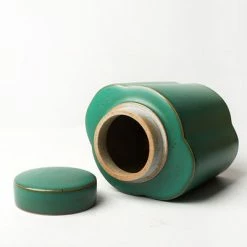 Staunton And Henry Kitchen Jade Green Oriental Tea Canister