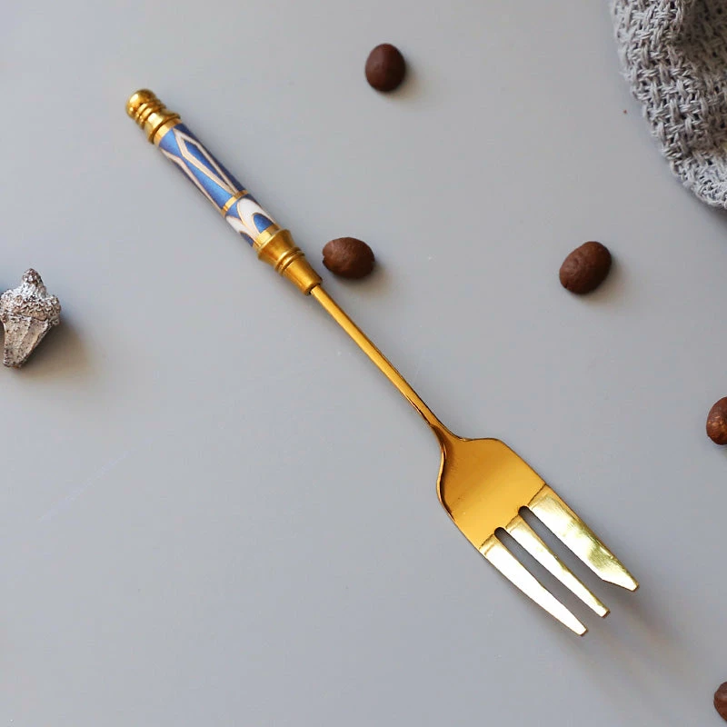 Staunton And Henry Gatsby Elegant Modern Dessert Forks - Set Of 4 Kitchen