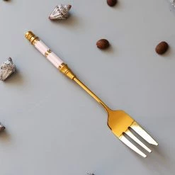 Staunton And Henry Gatsby Elegant Modern Dessert Forks - Set Of 4 Kitchen