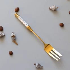 Staunton And Henry Gatsby Elegant Modern Dessert Forks - Set Of 4 Kitchen