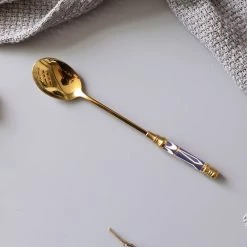 Staunton And Henry Gatsby Elegant Modern Dessert Spoons - Set Of 4 Kitchen