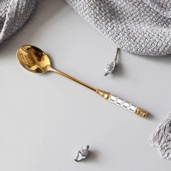 Staunton And Henry Gatsby Elegant Modern Dessert Spoons - Set Of 4 Kitchen