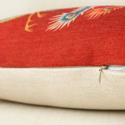 Staunton And Henry Modern Red Oriental Throw Cushion