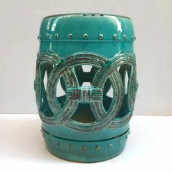 Staunton And Henry Furniture Vintage Chinese Ceramic Stool