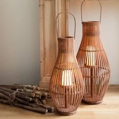 Staunton And Henry Kuta Bamboo Floor Lantern Home Accessories