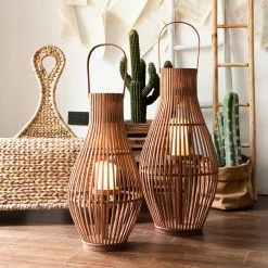 Staunton And Henry Kuta Bamboo Floor Lantern Home Accessories