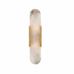 Staunton And Henry Modern Marble And Gold Wall Light Lighting