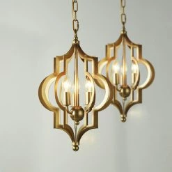 Staunton And Henry Moroccan Style Brass Pendant Light Lighting