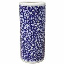 Staunton And Henry Furniture Blue And White Chinese Umbrella Stand