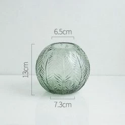 Staunton And Henry Home Accessories Nordic Leaf Glass Vase