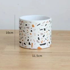 Staunton And Henry Terrazzo Pattern Plant Pots - Set Of 4 Home Accessories