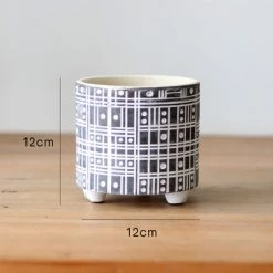 Staunton And Henry Modern Monochrome Plant Pots Home Accessories