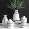 Staunton And Henry Home Accessories Monochrome Tile Pattern Vases