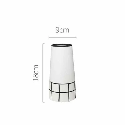 Staunton And Henry Home Accessories Monochrome Tile Pattern Vases